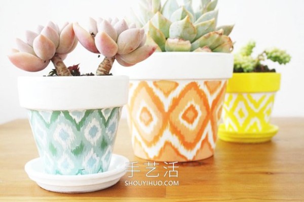 Cartoon drawing of succulent flower pot! Simple hand-painted transformation into super cute style