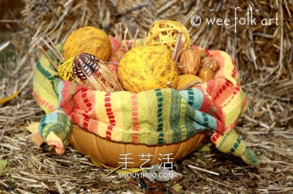 The simplest tutorial on how to make a homemade autumn decorative bowl