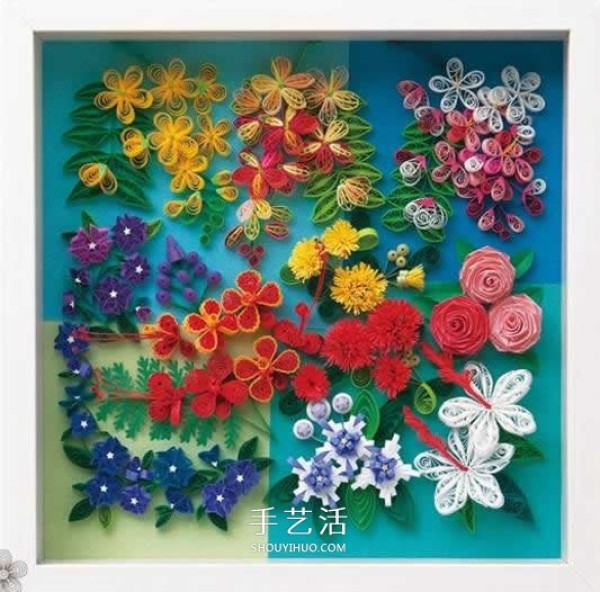 Its so beautiful! A collection of pictures of handmade three-dimensional paper flower works