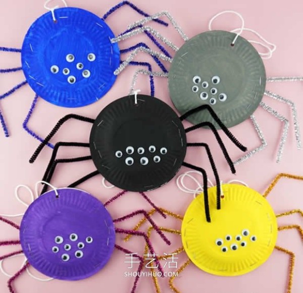 Halloween Paper Plate Spider Handmade Tutorial