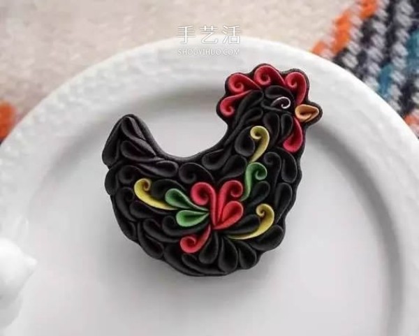 Like exquisite quilling paper! The charming soft clay animal works of the Russian girl