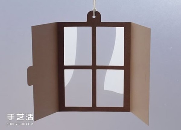 Paper-cut window pendants, handmade creative window wind chimes DIY illustrations