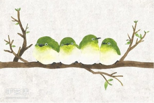 Hitomi Inoue: A fresh and fresh watercolor painting with elegant colors and full of childlike interest