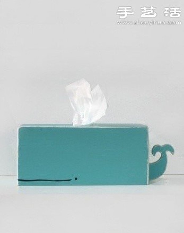 Cute whale tissue box