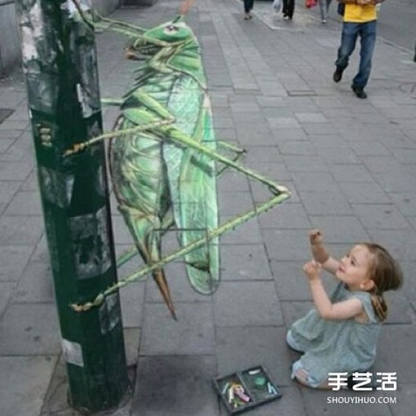 Street 3D three-dimensional paintings, appreciate 3D street graffiti pictures