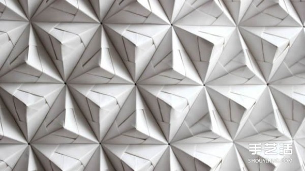 The New London Origami Queen creates artistic origami for three-dimensional lamps and furniture