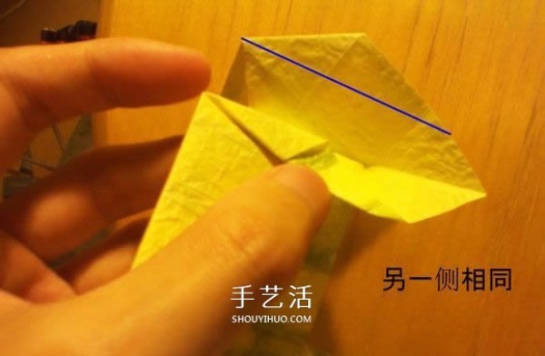 How to fold a Korean-style rose gift box, including the folding method of the lid and box body