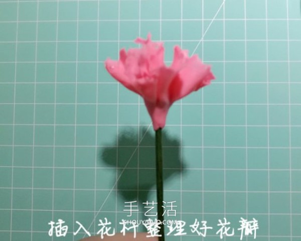 Illustrated tutorial on how to make your own Mothers Day carnation flowers