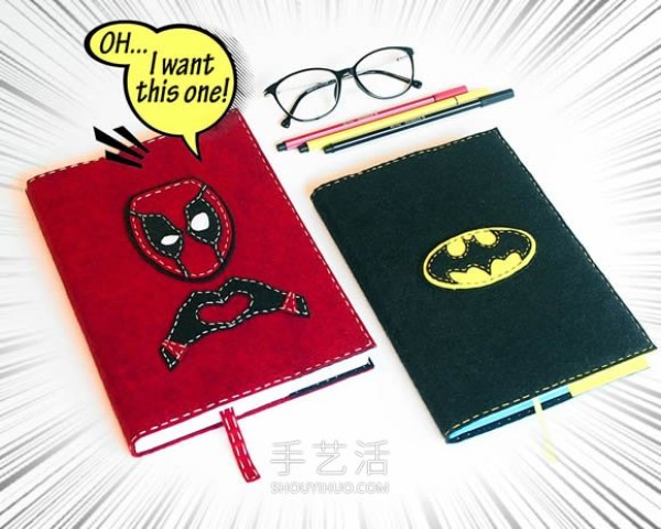 Homemade superhero book cover! Fathers Day gift for dad