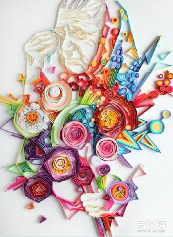 Exquisite paper quilling paintings have a unique beauty that belongs to the paper quilling art