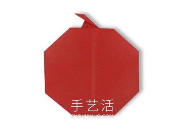 The simplest steps and pictures of origami apple