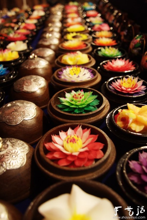 Thailand traditional handicraft soapFlower