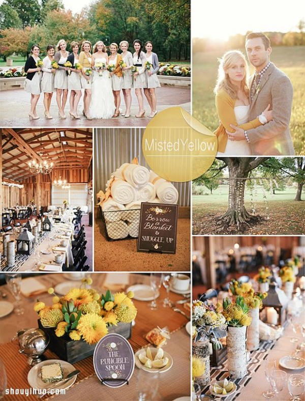 10 super beautiful wedding decoration color matching DIY