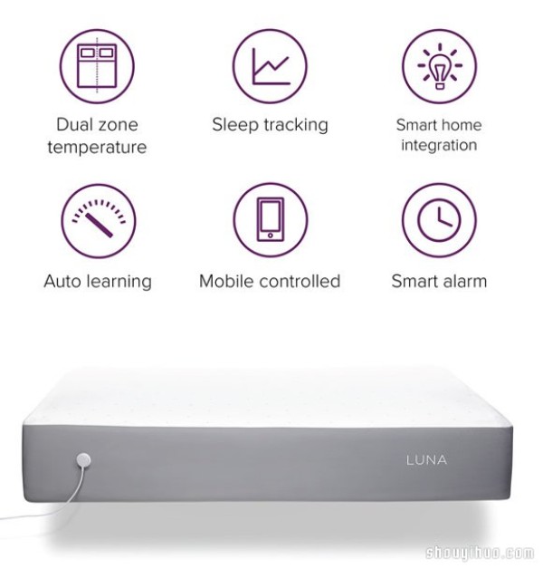 Luna smart bed cover design allows you to have a perfect sleep every day