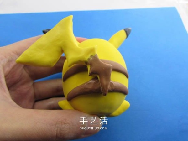 Illustrated tutorial on how to make ultra-light clay Pikachu