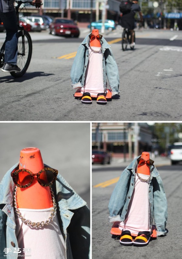 DIY humorous and interesting street fashion creative photography