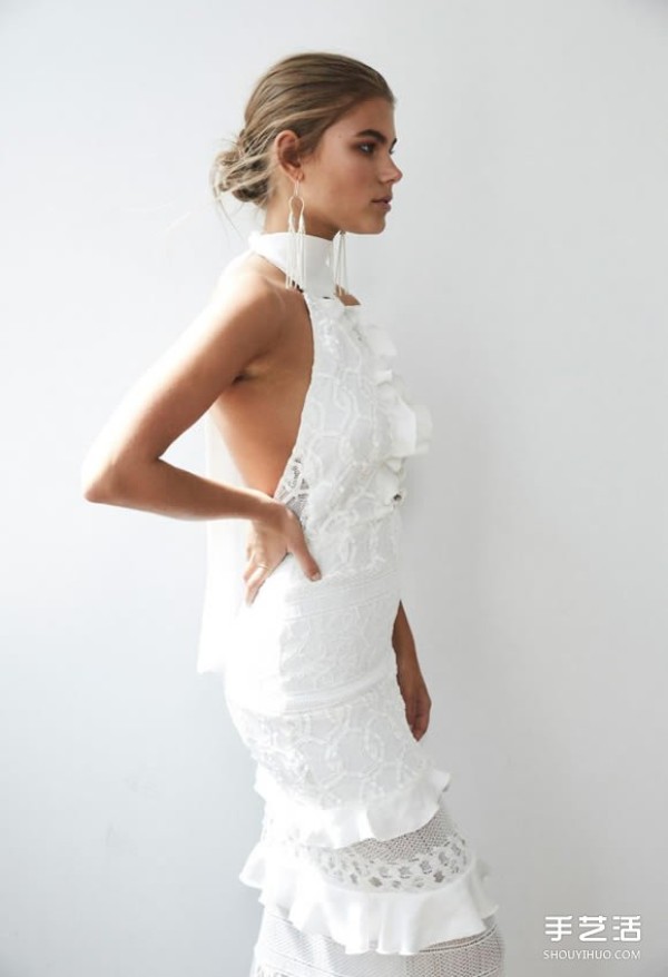 Niche wedding dress brand Grace Loves Lace white lace dress