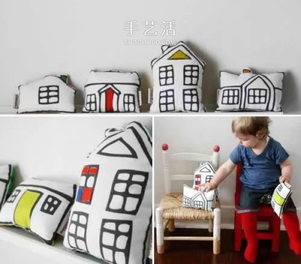 Rags or old T-shirts can be made into beautiful pillows and puppets