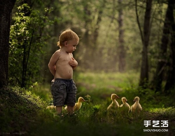 Appreciation of heart-warming photography of a cute little boy and animals