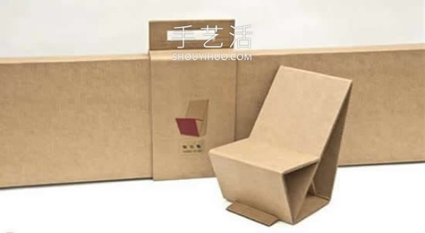 Tutorial on how to use cardboard waste to make a chair by hand