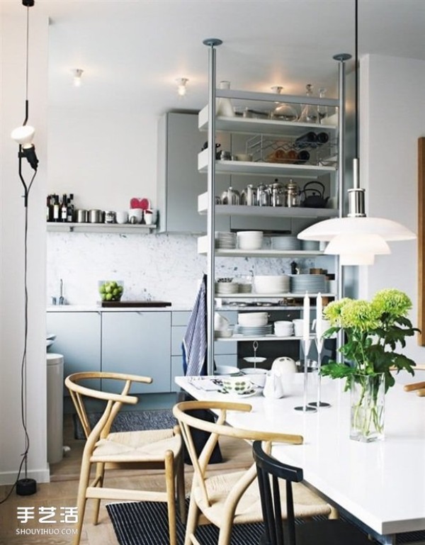 From now on you will fall in love with cooking: Nordic simple style kitchen design