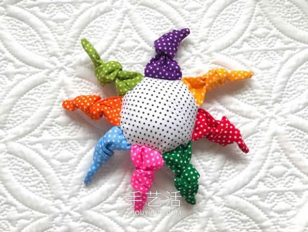 Rainbow sun theme! Super cute fabric baby toy making tutorial