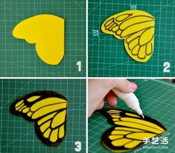 How to cut a butterfly with a step-by-step illustration and a simple tutorial for children to cut a paper-cut butterfly