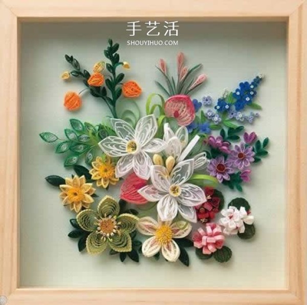 Its so beautiful! A collection of pictures of handmade three-dimensional paper flower works