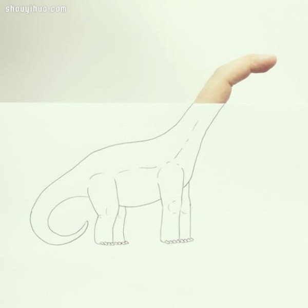 Finger and simple illustration combined to DIY playful and fun painting