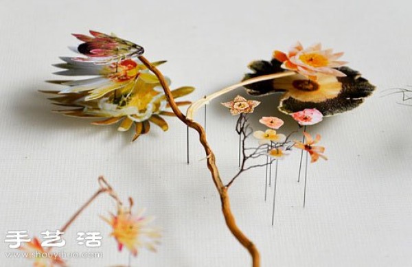 Plant and flower collage DIY beautiful and poetic decorative painting