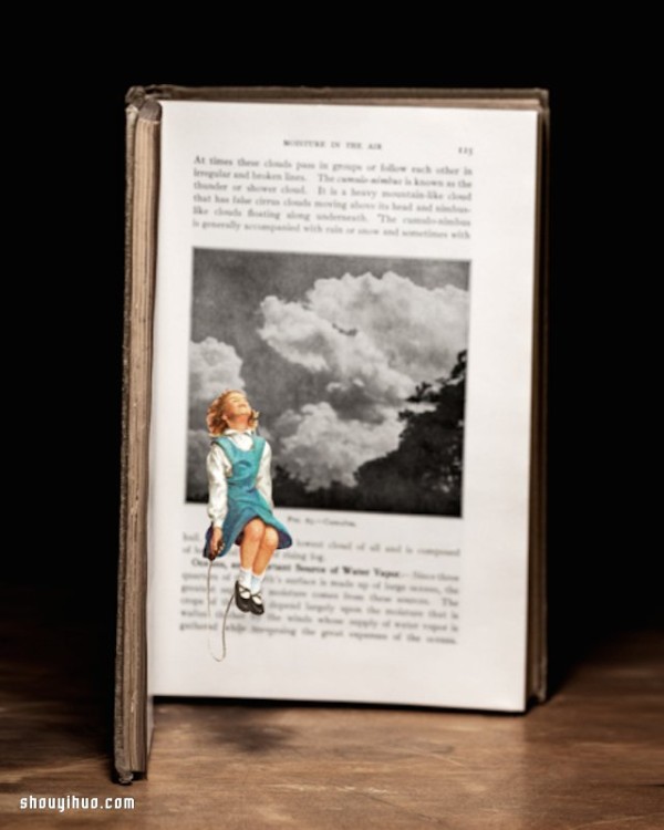 My book...comes to life! Interesting 3D paper-cut book art