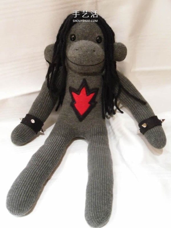 Simple homemade rag doll! Illustration of how to make sock monkey