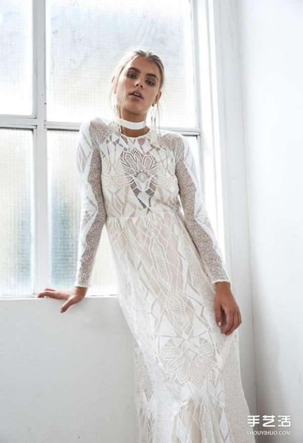 Niche wedding dress brand Grace Loves Lace white lace dress