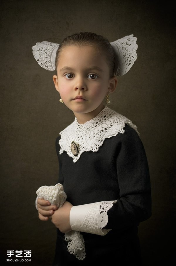 Childrens photography imitating world-famous paintings, very creative! 