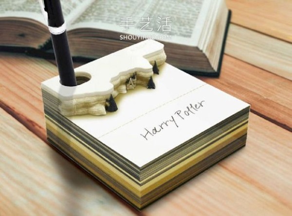 Quick collection for Harry Potter fans! Hogwarts Castle paper sculpture note paper