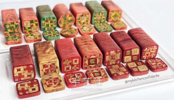 Malaysian traditional handmade mille-feuille pastry! Like a beautiful kaleidoscope