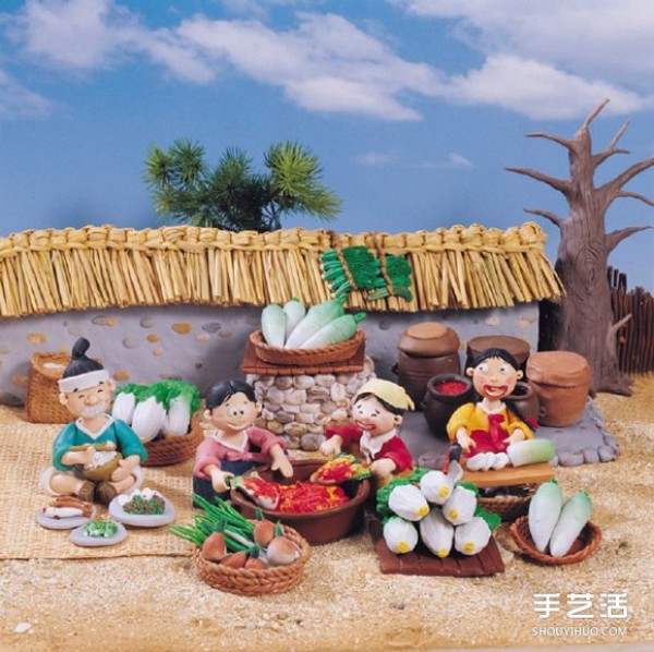 Korean clay illustration works appreciate exquisite clay illustration pictures