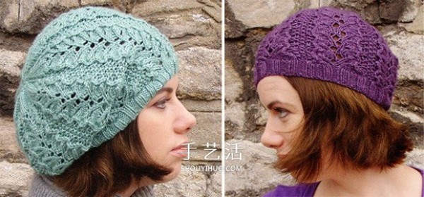 Two types of spiral hat knitting methods, crocheted spiral hat diagram