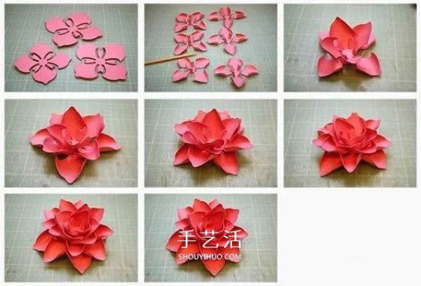 How to make handmade paper flowers with many beautiful paper flowers with complete illustrations