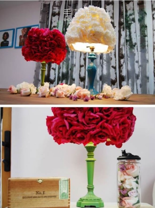 16 charming handicraft decorations made by DIY with various flowers