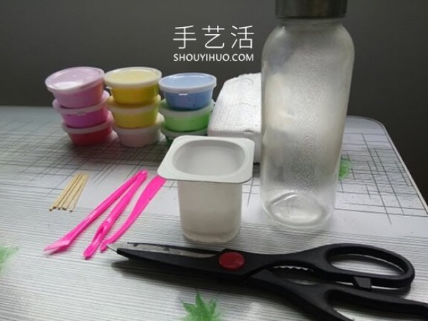 Tutorial on how to make cute potted plants with ultra-light clay