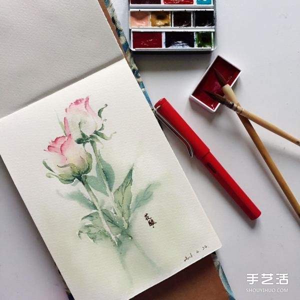 Steps to draw flowers with watercolor, pictures of flowers, watercolor painting techniques tutorial