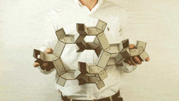 Endless transformations! "Metamaterial" for 3D paper puzzles