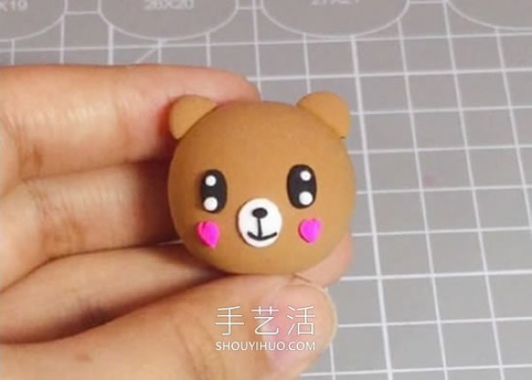 Tutorial on how to make a Douyin celebrity bear by hand using ultra-light clay