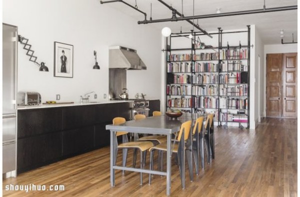 New York 400 square meters large loft apartment decoration design