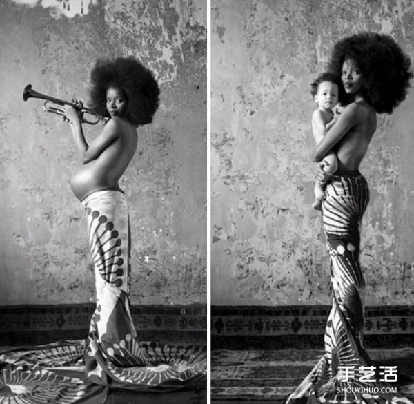 Photography that captures the warmest moments between pregnant mother and baby