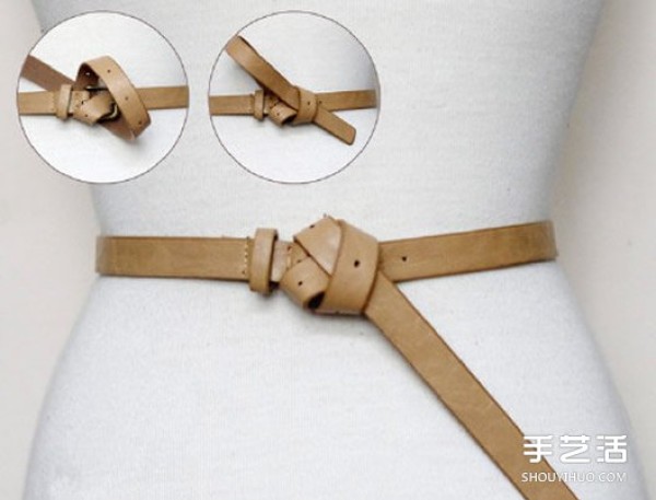 14 ways to tie a belt in a literary and artistic style that are often used in life