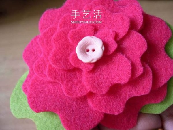 Novices can also learn it! How to make a simple homemade felt flower headband