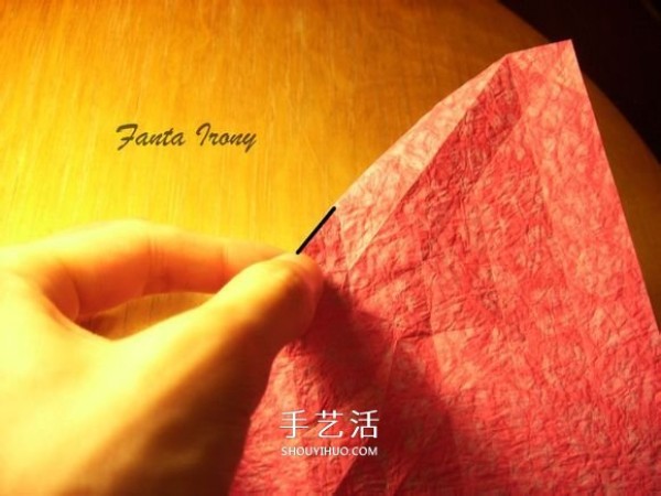 How to fold a Korean-style rose gift box, including the folding method of the lid and box body