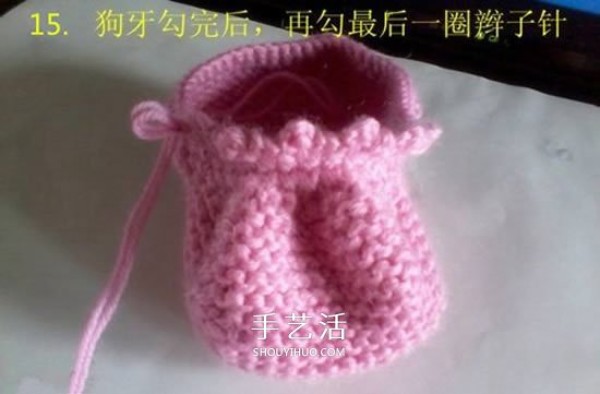 How to use stick needles to knit baby shoes, handmade cute baby shoes